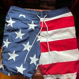 American Flag Swim shorts